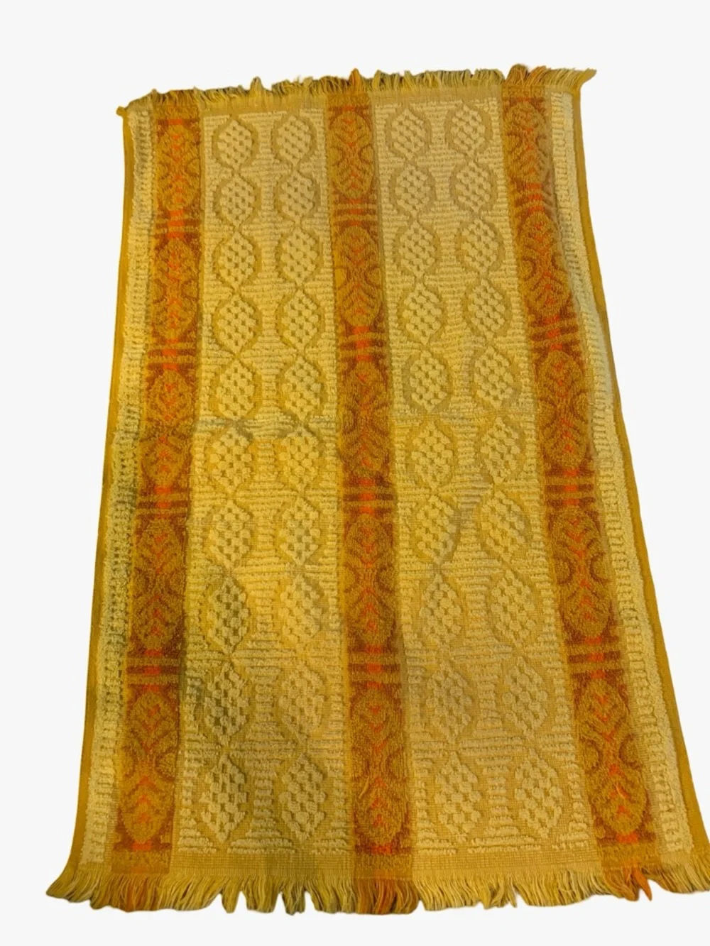 Springmaid Vintage Hand Towels (3) Orange Yellow (3) Multicolor Reversible